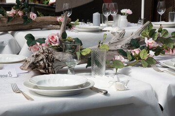 wedding table setting