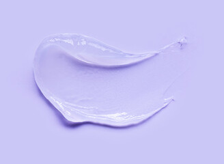 Cream gel purple vaseline transparent cosmetic sample texture sample swatch background