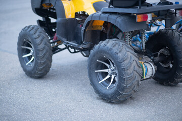 ATV quad bike. Motor vehicles for off-road driving.