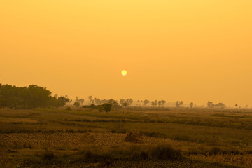 A sunset in the countryside is something to behold.