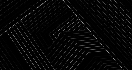 Abstract black minimal motion background with white lines. Seamless looping. Video animation 4K 4096x2160 - Powered by Adobe