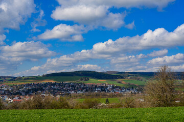 Panoramaansicht Engen im Landkreis Konstanz in Baden-Württemberg