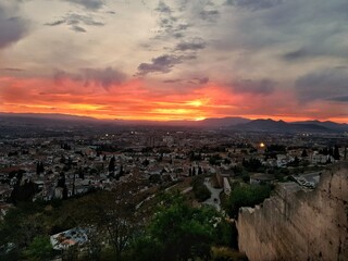 Fototapeta premium Atardecer Granada