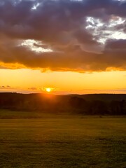 Sunset in the distance