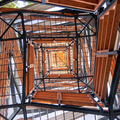 observation tower from the above