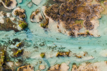 Lagoon in Mexcico, Bacalar. Los Rapidos.
