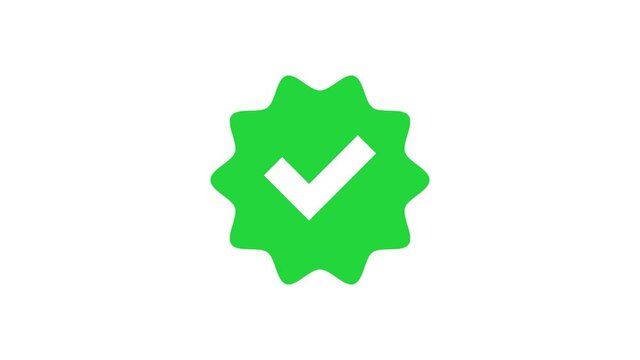 animation of checkmark icon. Check,   tick; yes; vote  4k video