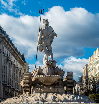Fuente de Neptuno en Madrid