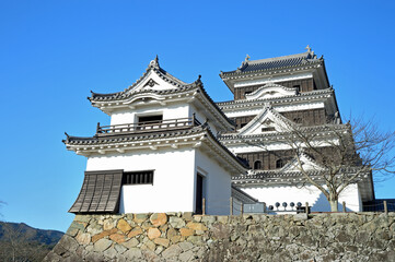 大洲城 高欄櫓と天守閣　愛媛県大洲市