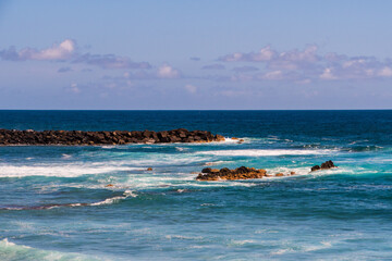 Costa desde la playa Martiánez, en el municipio del Puerto de la Cruz