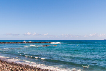 Costa desde la playa Martiánez, en el municipio del Puerto de la Cruz