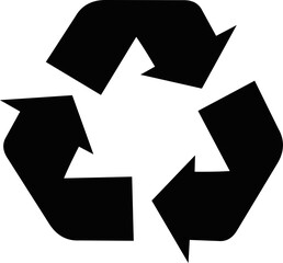 Vector illustration of recycle symbol icon