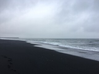 Storm on the beach