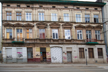 facade of the old house