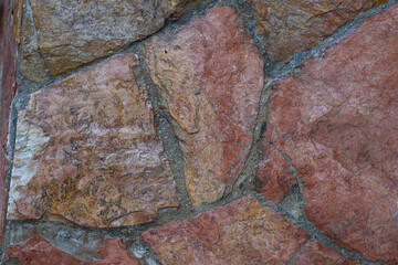 pattern of stone wall background. Wall background
