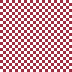 Red and White Square Checker Board Pattern