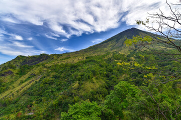 Inierie Volcano in Bajawa, Flores island, Indonesia