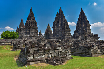 Fototapeta premium Candi Prambanan, a Hindu temple in Yogyakarta, Indonesia