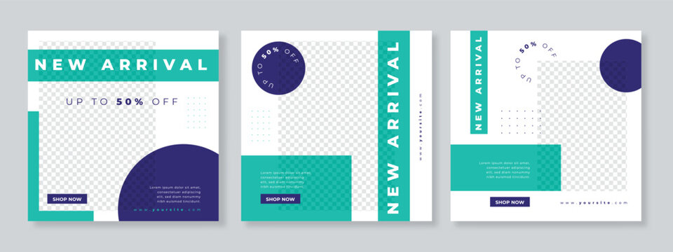 Social media template banner fashion sale promotion - vector