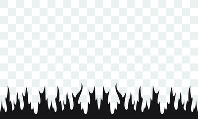 flame seamless silhouette 