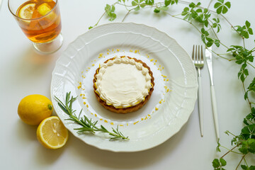 レモンクリームのタルト