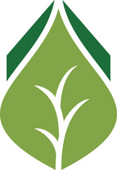 Home Nature Logo Design Template