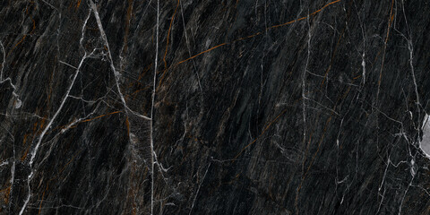 Naklejka na ściany i meble Black Stone Marble Texture With High Resolution Italian Slab Tiles For Interior Wall And Flooring Design Used Ceramic Granite Tiles Surface.