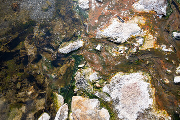 Fang Hot Springs in Thailand, Natural Mineral Water.