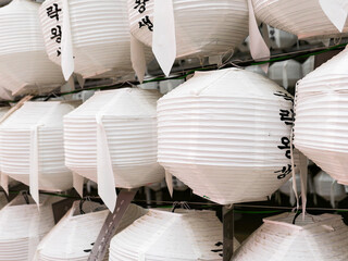 Obraz na płótnie Canvas Lanterns at Korean traditional Buddhist events
