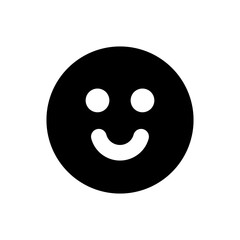 Fototapeta premium Happiness smiley friendly happy emotion icon.