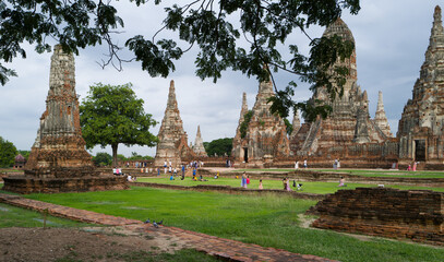 temple si sanphet Ayutthaya Thailand - obrazy, fototapety, plakaty