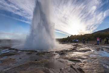 geyser in Iceland national park