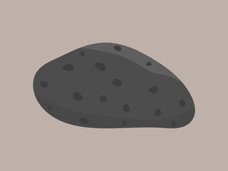 Basalt rock hand specimen. Mafic extrusive igneous rock