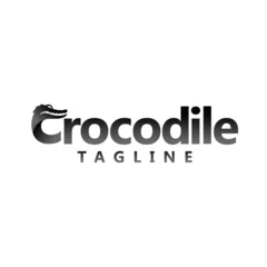 Fototapeten Crocodile lettering logo, crocodile logo © A.i.B