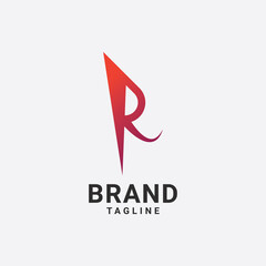 letter r and modern business logo icon design template