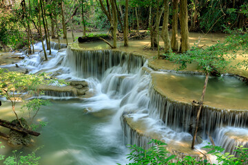 Beautiful waterfall in the forest