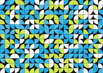 Abstract Geometric Pattern generative computational art illustration