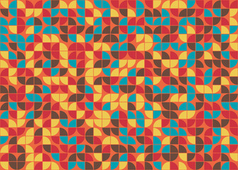 Abstract Geometric Pattern generative computational art illustration