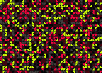 Obraz premium Abstract Geometric Pattern generative computational art illustration