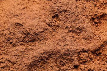 Heap of cocoa powder as background