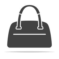 Women bag icon transparent vector isolated
