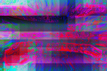 An abstract psychedelic glitch background image.