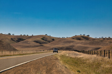 Exploring Highway 58 in central California in the spring