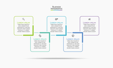 Business data visualization. timeline infographic icons designed for abstract background template milestone element modern diagram process technology digital marketing data presentation chart Vector