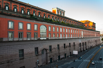 the Back of the Royal Palace in the city of Naples