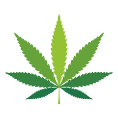 Marijuana leaf. Medical cannabis sign Icon