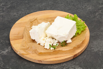 Greek traditional Feta soft cheese