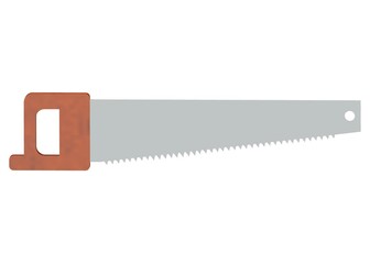 saw isolated on white background