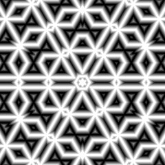 Abstract geometric monochrome pattern design for interior decoration. Contemporary Black and white design for the background