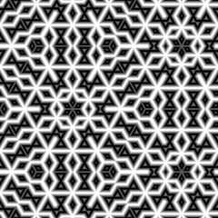 Abstract geometric monochrome pattern design for interior decoration. Contemporary Black and white design for the background